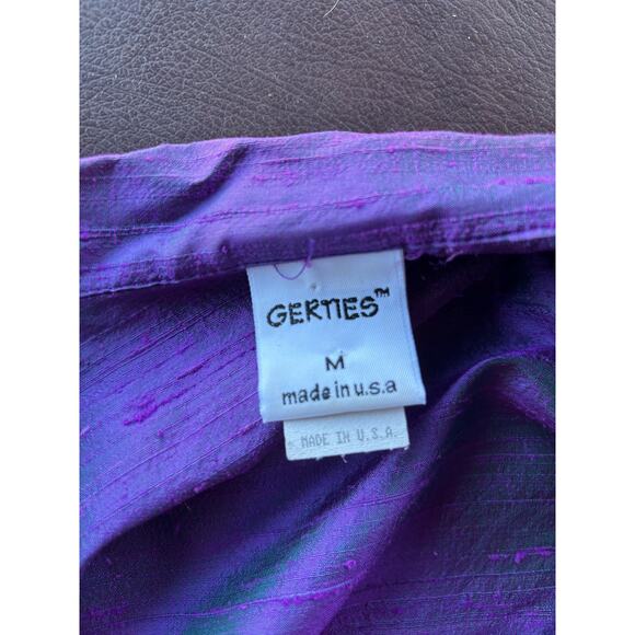 Oversized Silk Taffeta Button-up Jacket - Purple, Luxury, Office, True Vintage - Picture 4 of 4